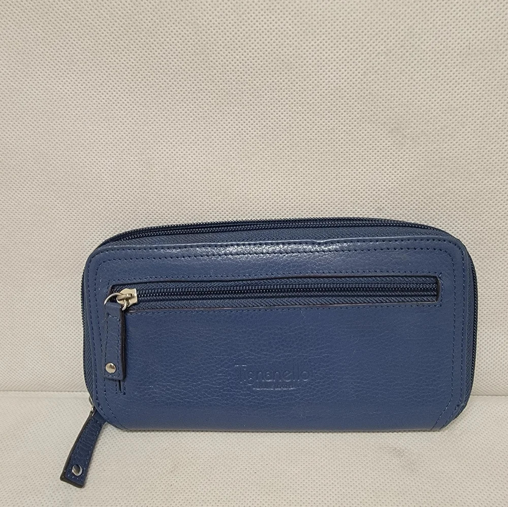 TIGNANELLO‎ MEDIUM BLUE LEATHER WALLET